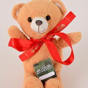 Eladó plüssmackó, 27 cm